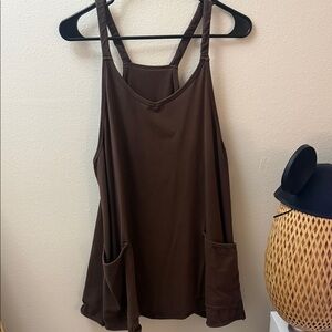 Amazon Chocolate Brown Midi Dress